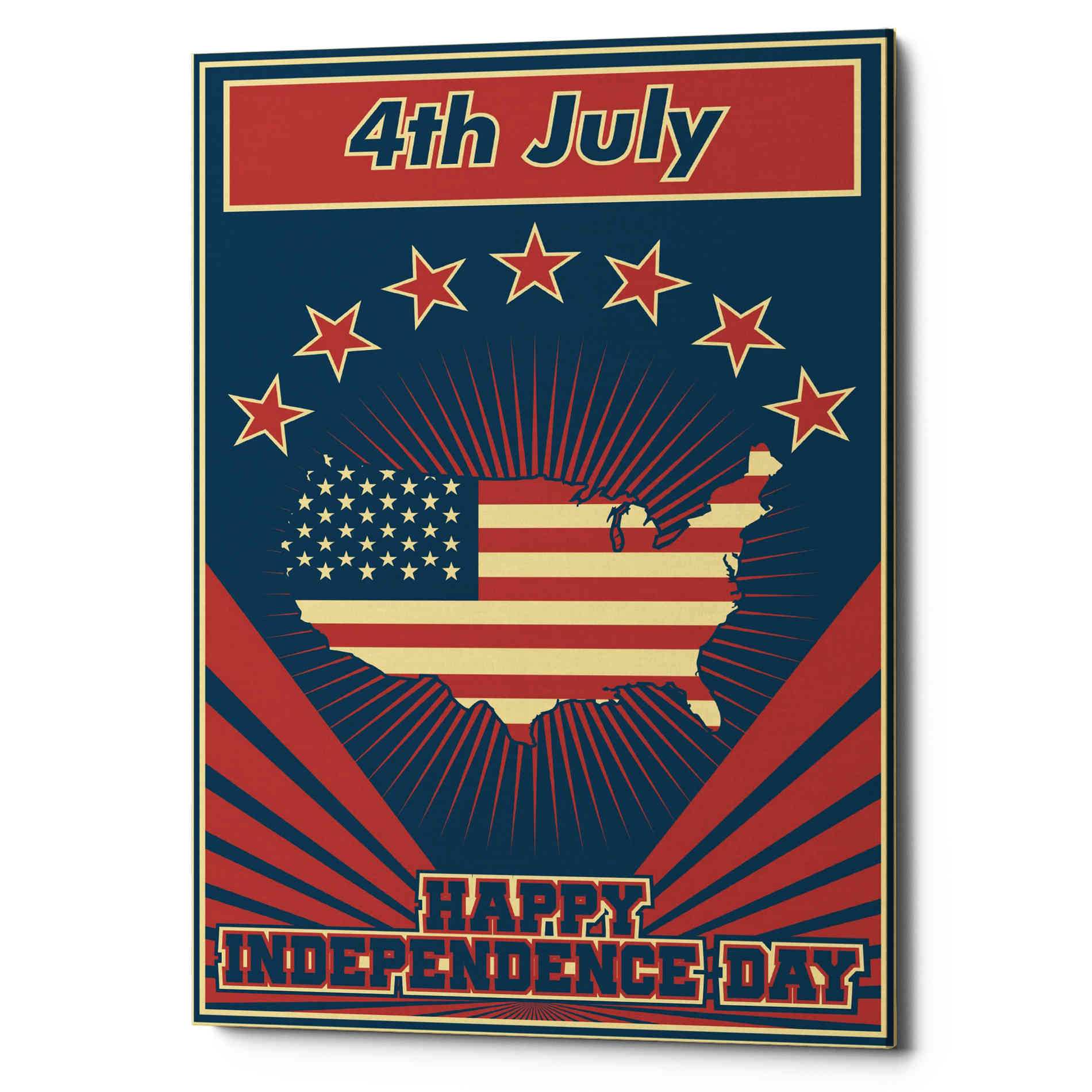 'Independence Day USA' Giclee Canvas Wall Art