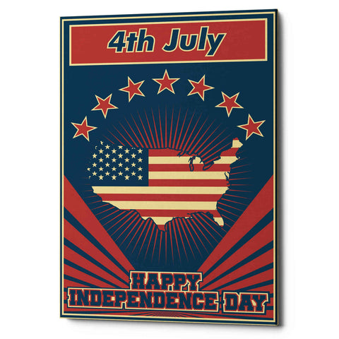 Image of 'Independence Day USA' Giclee Canvas Wall Art