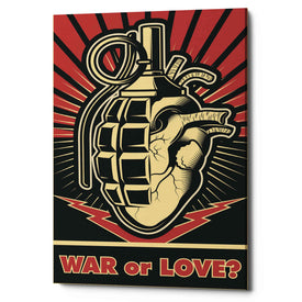 'War or Love' Canvas Wall Art