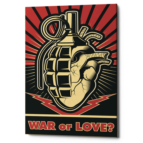 Image of 'War or Love' Canvas Wall Art