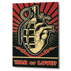 'War or Love' Canvas Wall Art