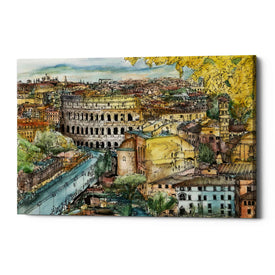 'European Afternoon III' by Melissa Wang Giclee Canvas Wall Art