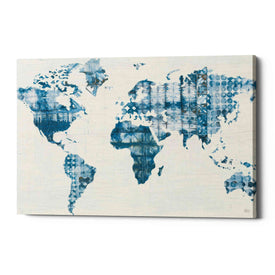 'Kanari Map Indigo' by Melissa Averinos, Canvas Wall Art