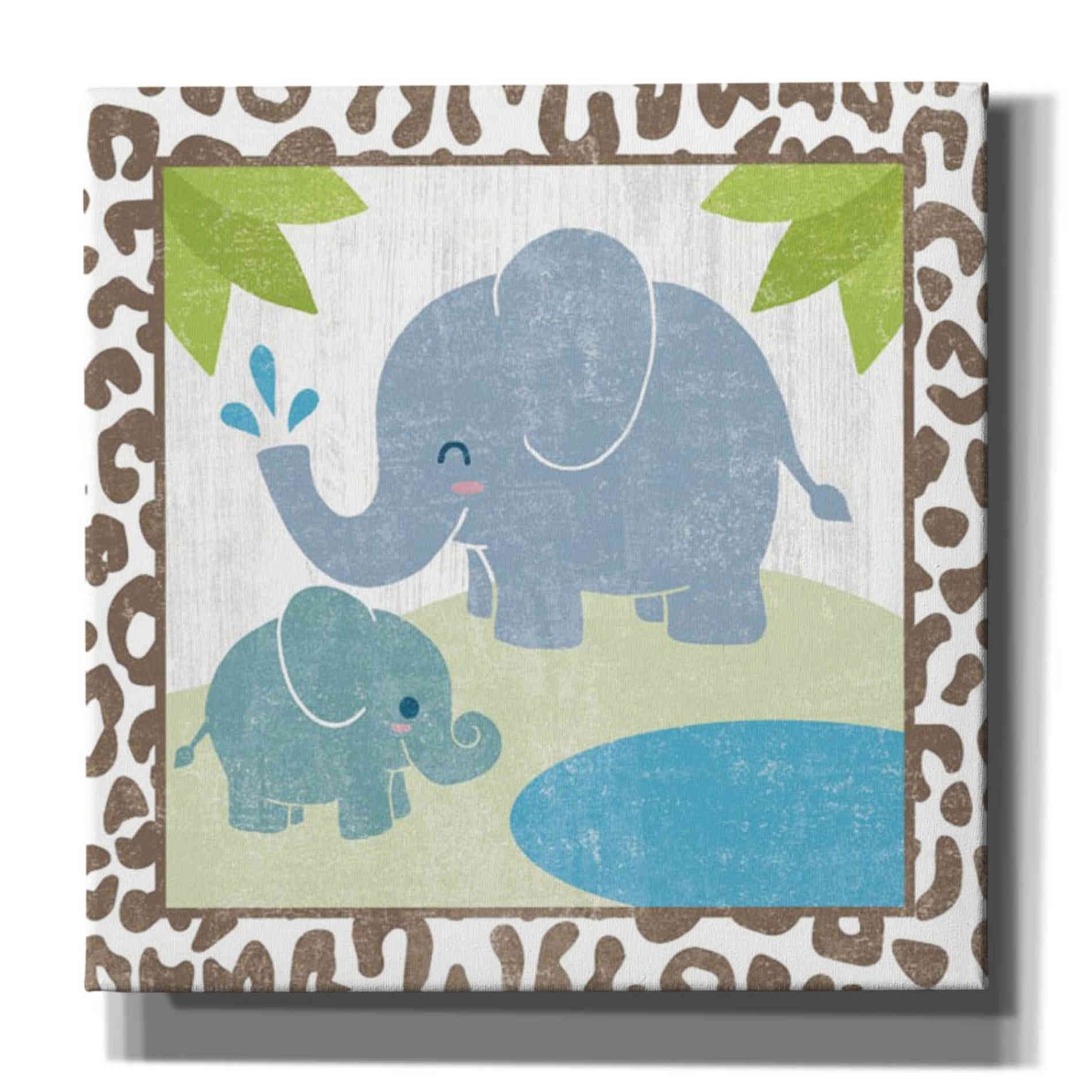 'Safari Fun Elephant' by Moira Hershey, Canvas Wall Art