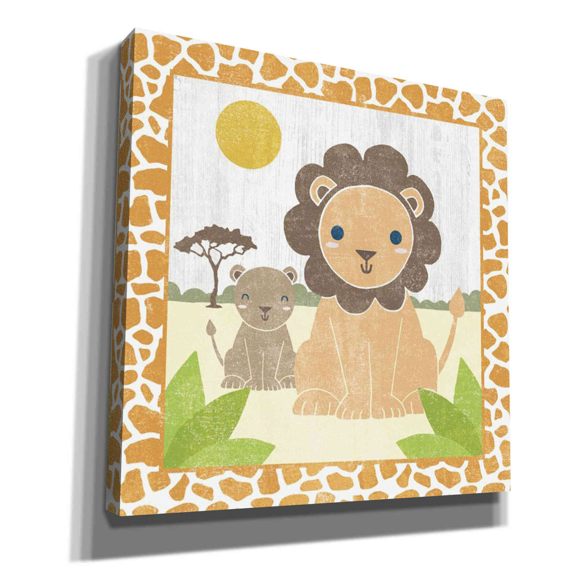 'Safari Fun Lion' by Moira Hershey, Canvas Wall Art