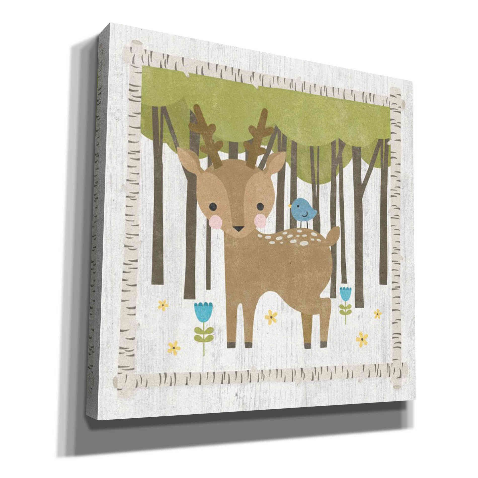 'Woodland Hideaway Deer' by Moira Hershey, Canvas Wall Art