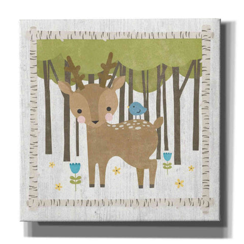 Image of 'Woodland Hideaway Deer' by Moira Hershey, Canvas Wall Art