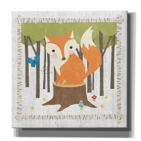 Image of 'Woodland Hideaway Fox' by Moira Hershey, Canvas Wall Art
