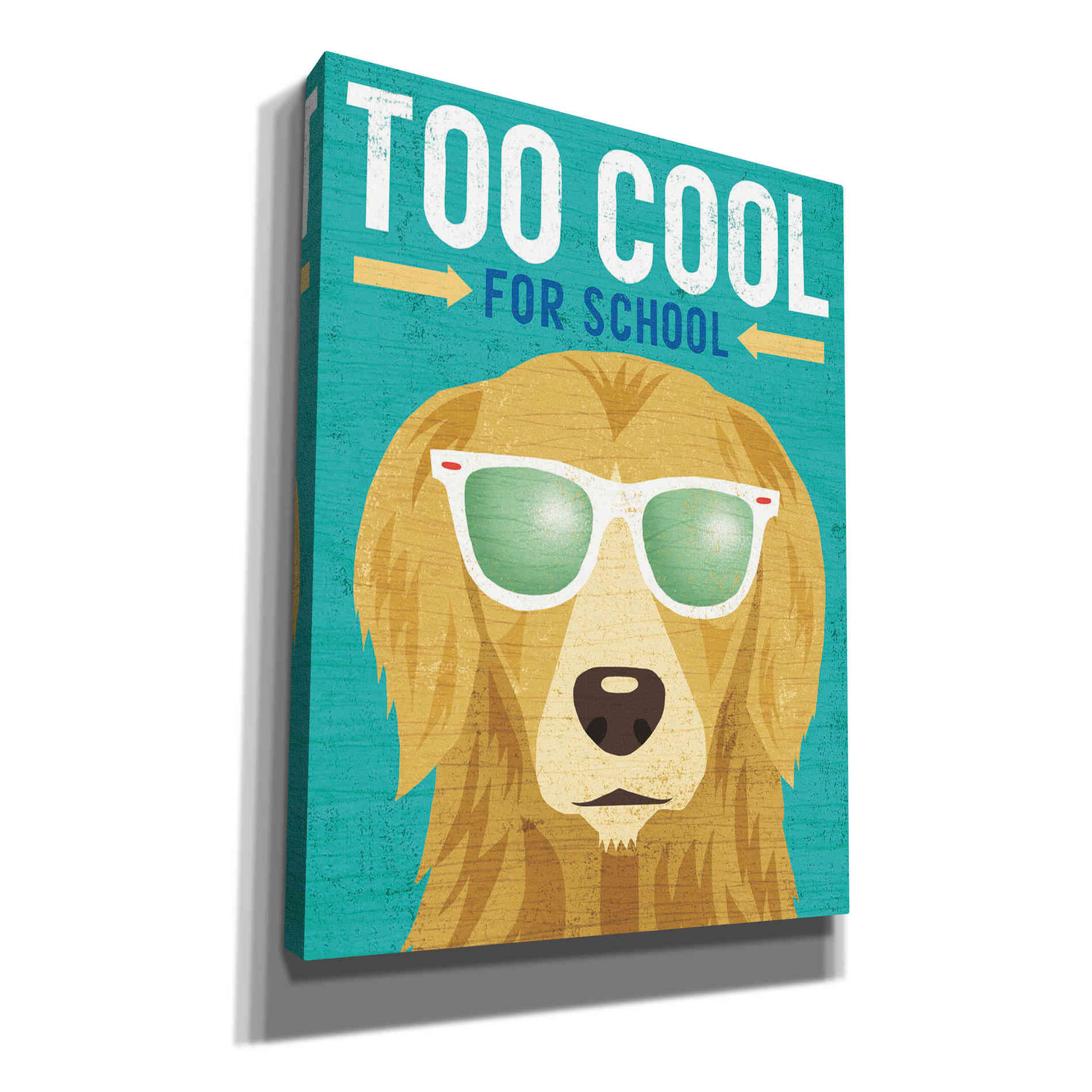 'Beach Bums Golden I Cool' by Michael Mullan, Canvas Wall Art