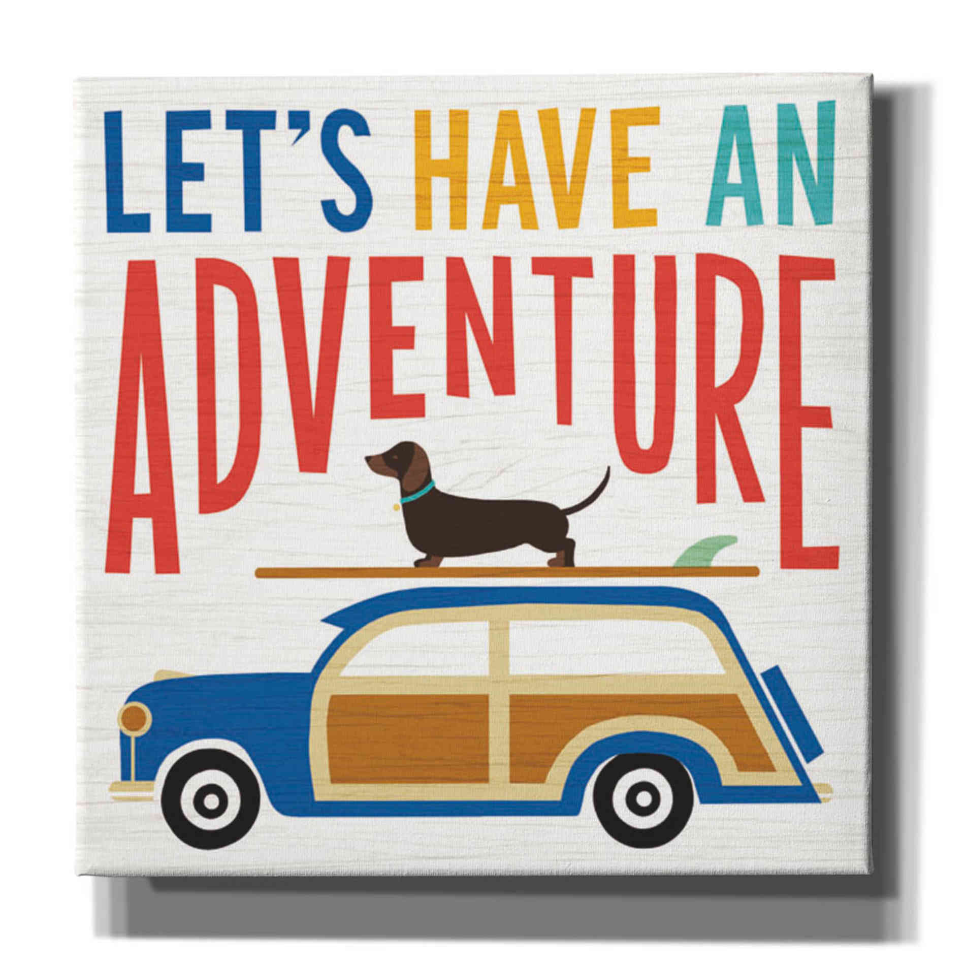 'Beach Bums Woodie' by Michael Mullan, Canvas Wall Art