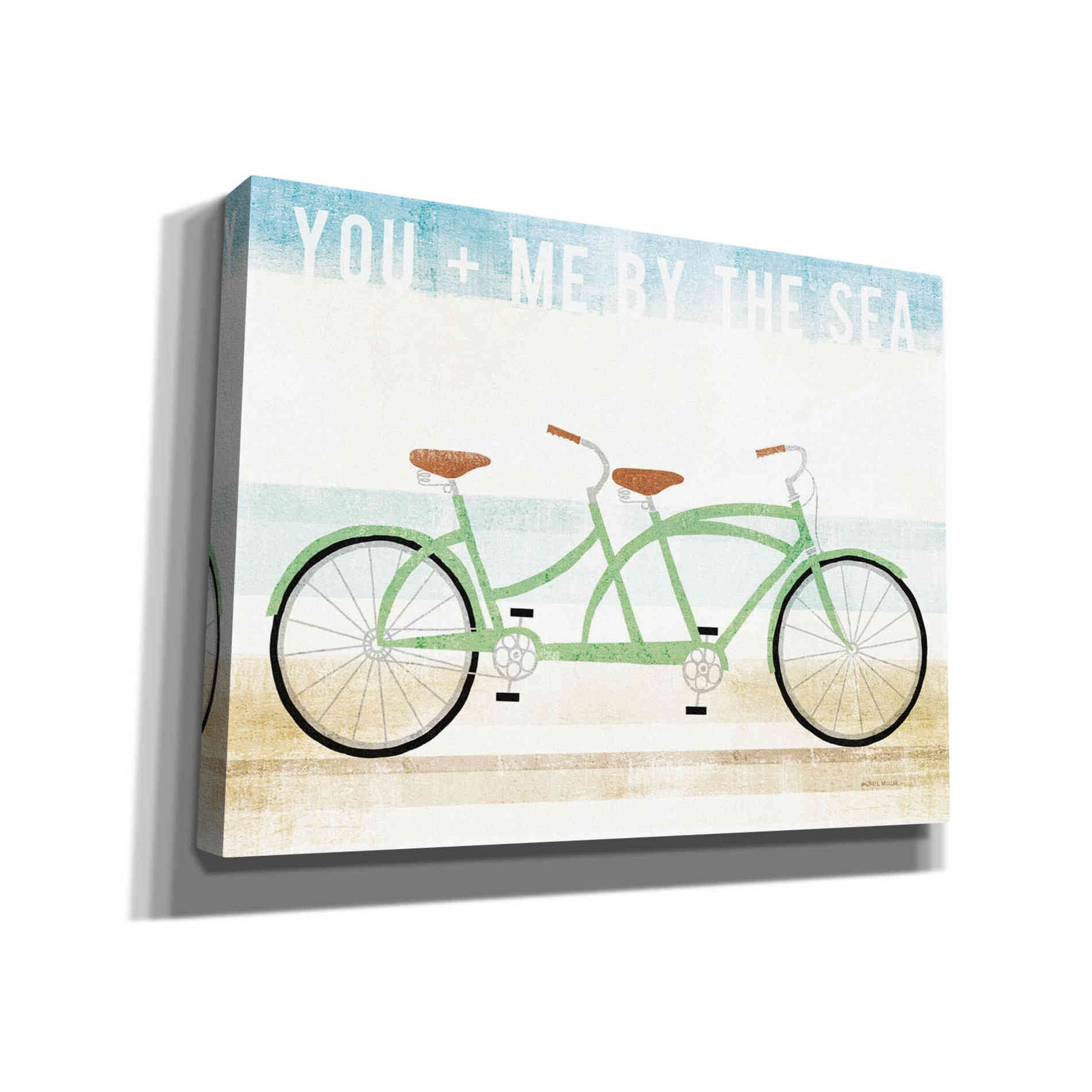 'Beach Cruiser Tandem v2' by Michael Mullan, Canvas Wall Art