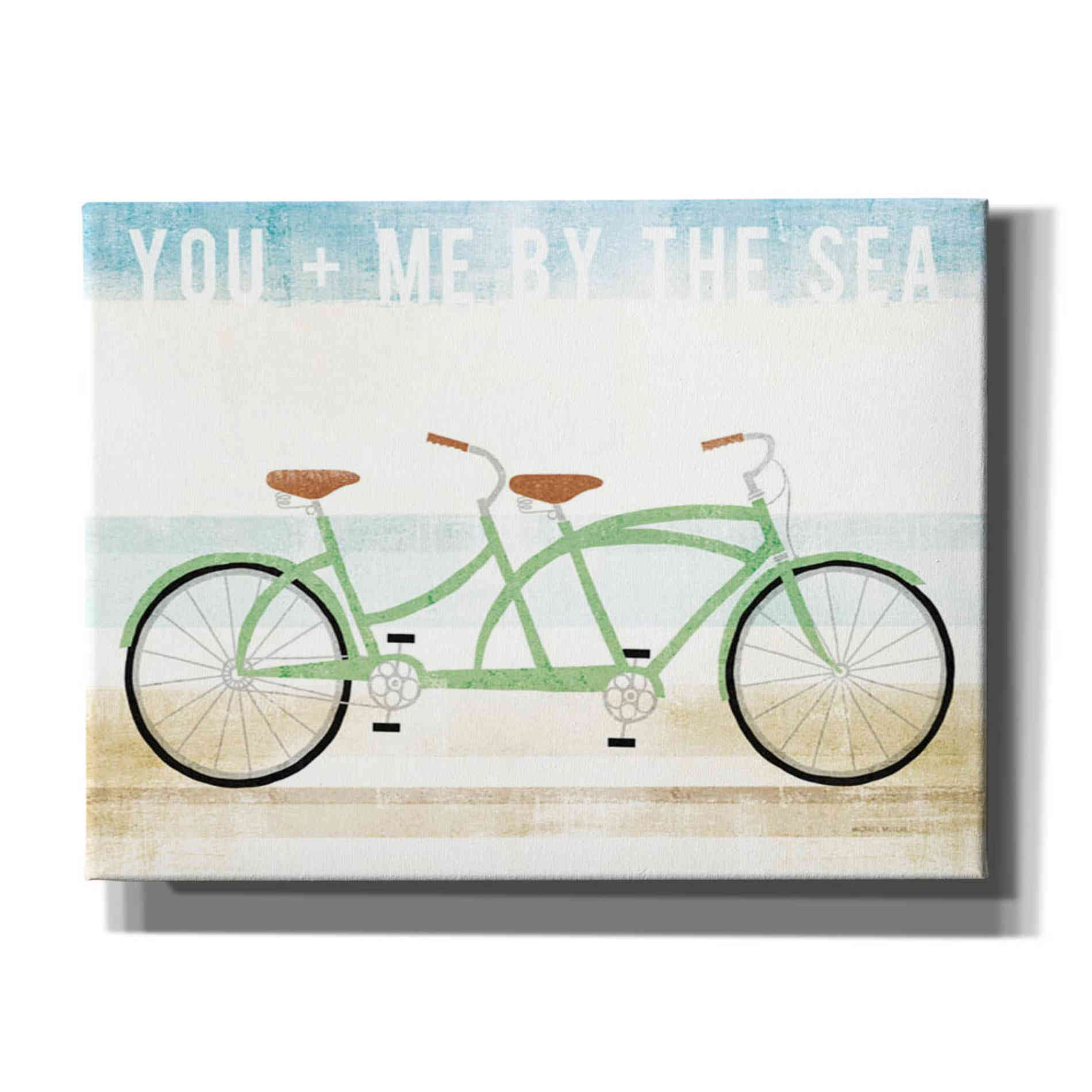 'Beach Cruiser Tandem v2' by Michael Mullan, Canvas Wall Art