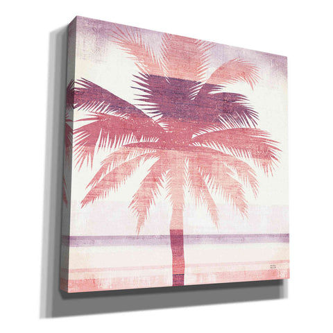 Image of 'Beachscape Palms II Pink Purple' by Michael Mullan, Canvas Wall Art