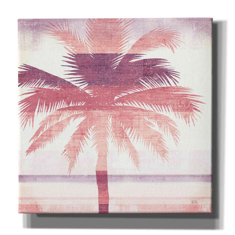 Image of 'Beachscape Palms II Pink Purple' by Michael Mullan, Canvas Wall Art