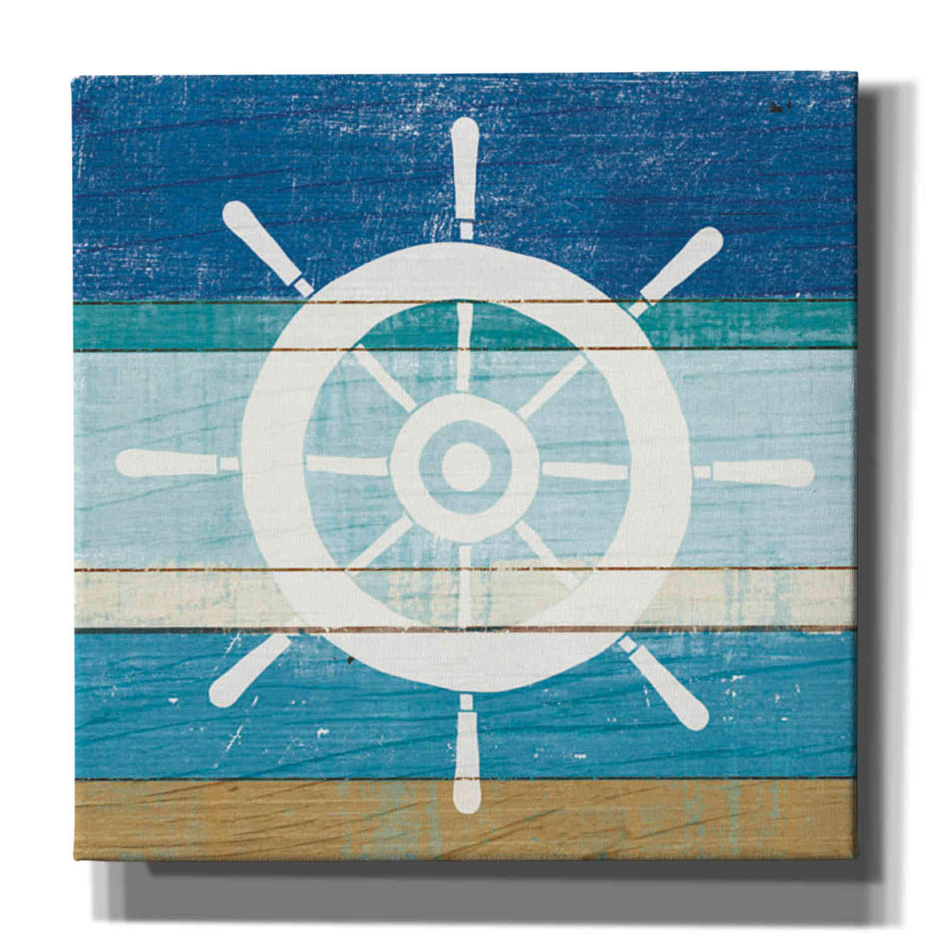 'Beachscape VI Helm White' by Michael Mullan, Canvas Wall Art