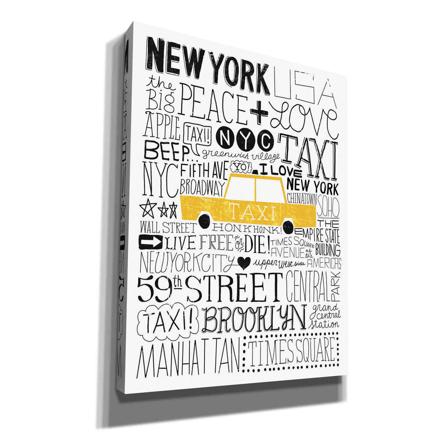 'Iconic NYC III' by Michael Mullan, Canvas Wall Art