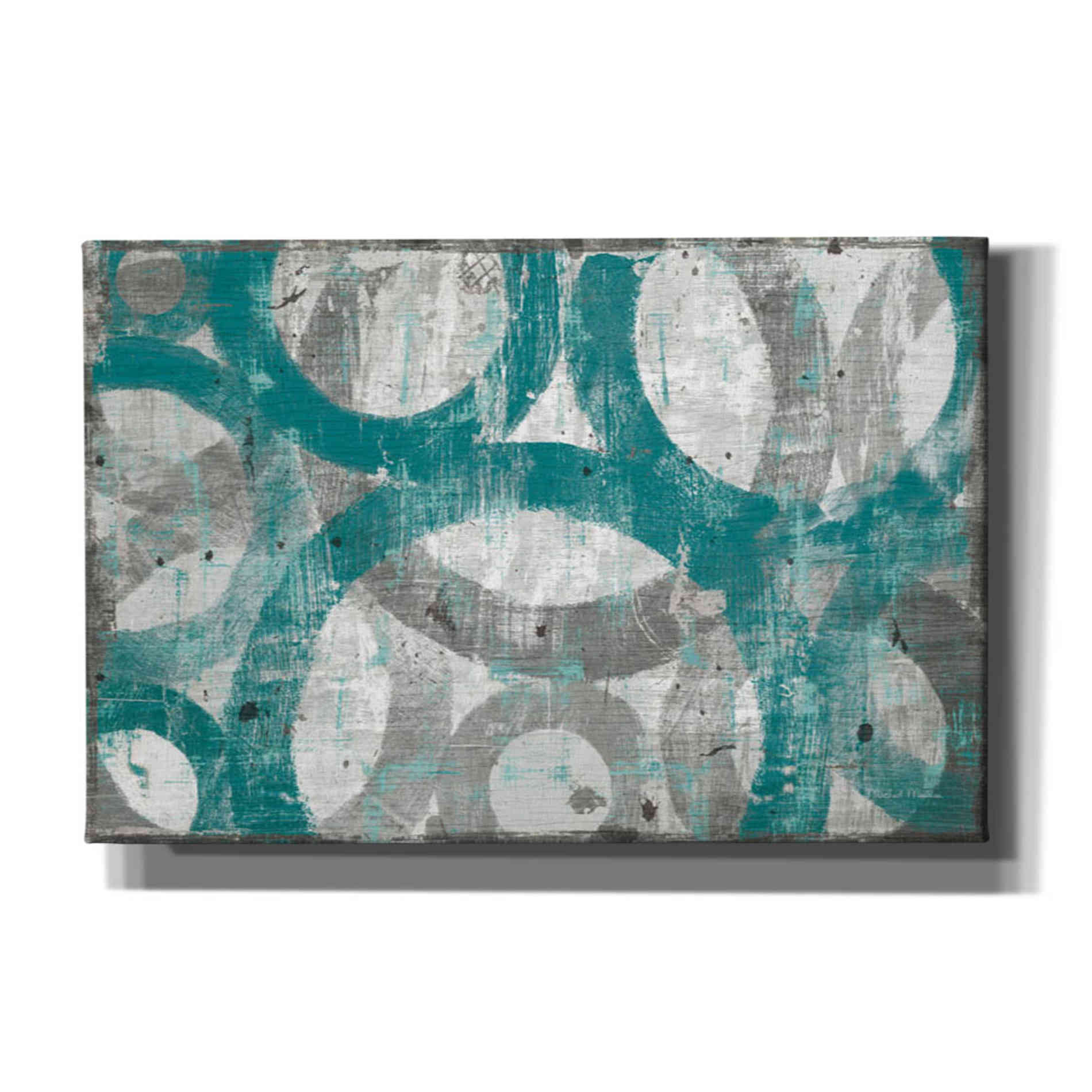 'Industrial I Teal' by Michael Mullan, Canvas Wall Art