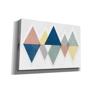 'Mod Triangles II Soft' by Michael Mullan, Canvas Wall Art