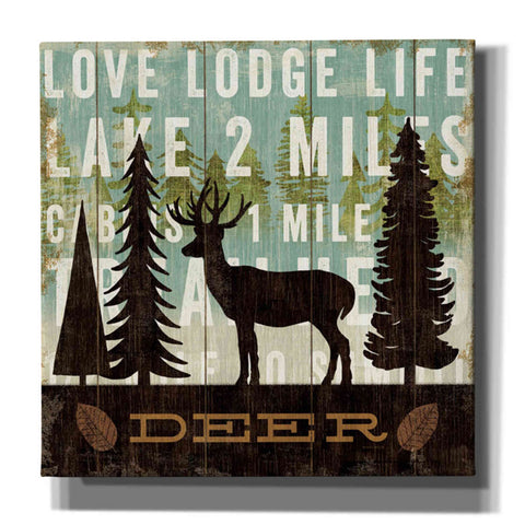 Image of 'Simple Living Deer' by Michael Mullan, Canvas Wall Art