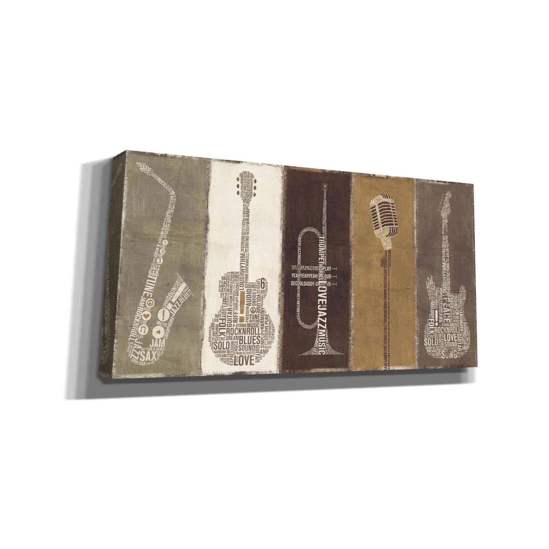 'Type Band Neutral Panel' by Michael Mullan, Canvas Wall Art