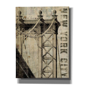'Vintage NY Manhattan Bridge' by Michael Mullan, Canvas Wall Art
