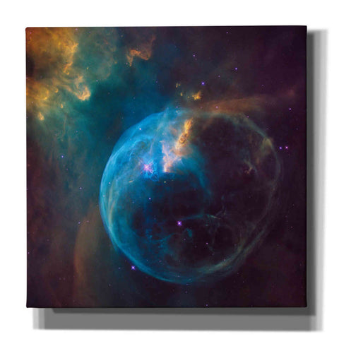 Image of 'Bubble Nebula' Hubble Space Telescope Canvas Wall Art,18 x 18