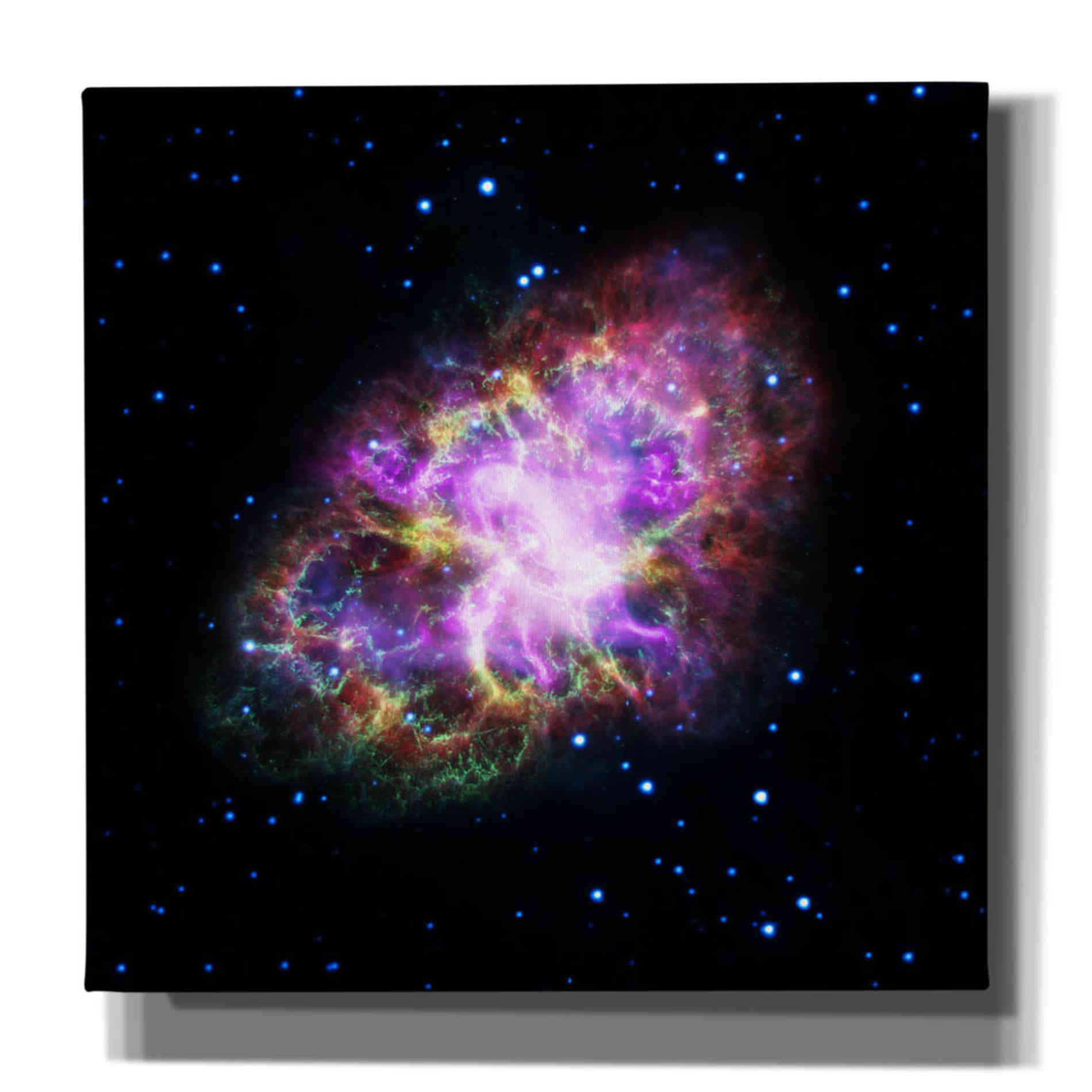 'Crab Nebula Multi-Wavelengths' Hubble Space Telescope Canvas Wall Art