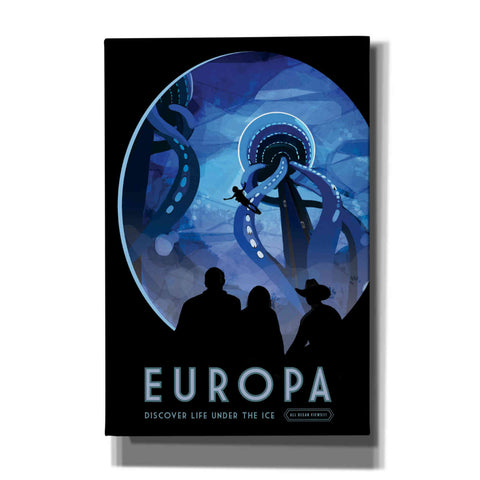 Image of 'Visions of the Future: Europa' Canvas Wall Art,12 x 18