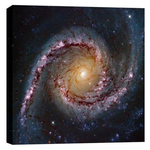 Image of 'Grand Swirls' Hubble Space Telescope Canvas Wall Art,18 x 18