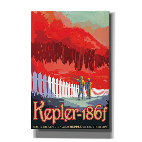 Image of 'Visions of the Future: Kepler-186f' Canvas Wall Art