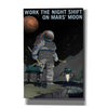 'Mars Explorer Series: Work The Night Shift" Space Canvas Wall Art,18 x 26