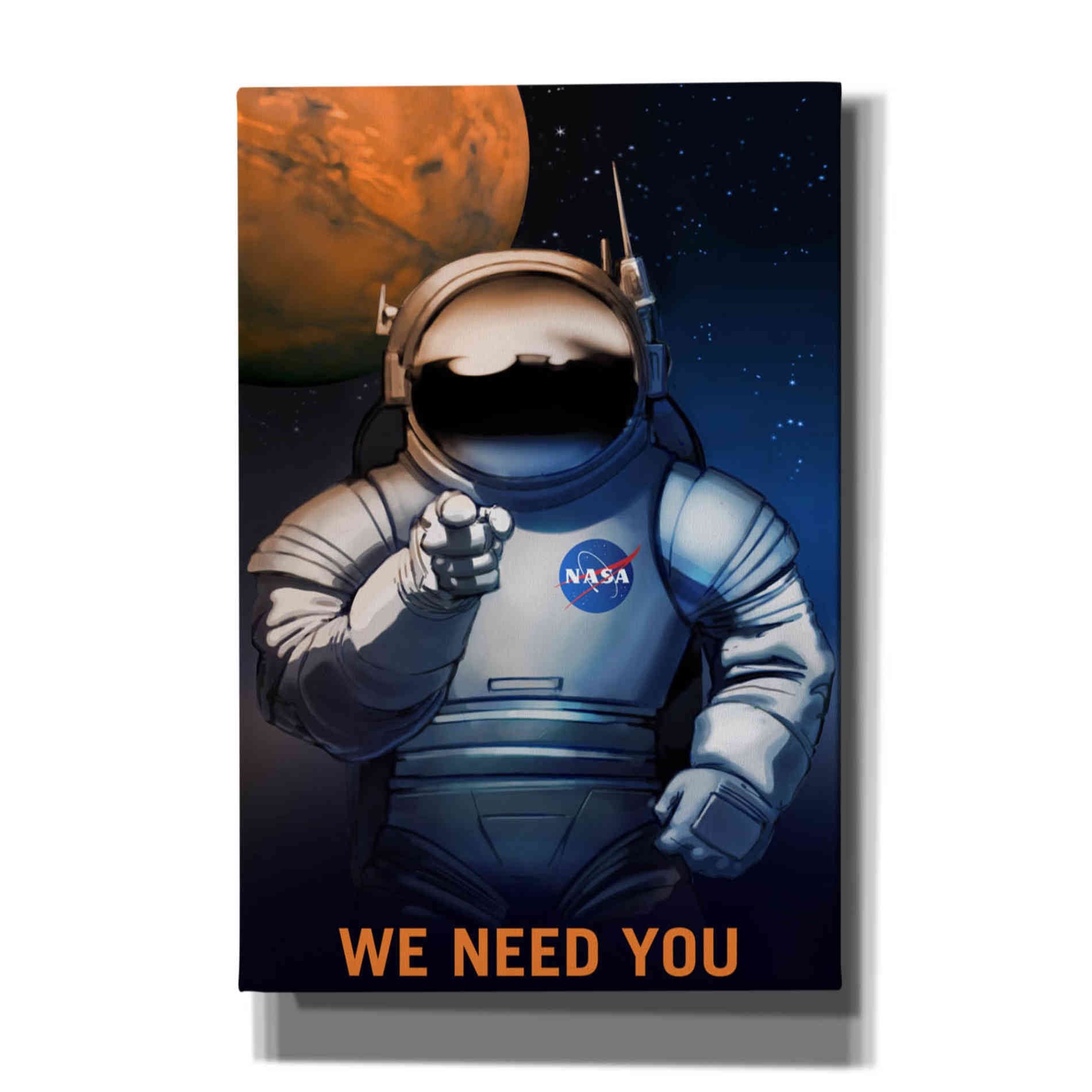 'Mars Explorer Series: We Need You' Canvas Wall Art