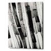 'Black and White Strokes South' Canvas Wall Art