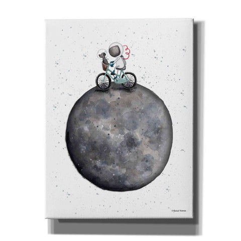 'Bike on Moon' by Rachel Nieman, Canvas Wall Art,Size C Portrait