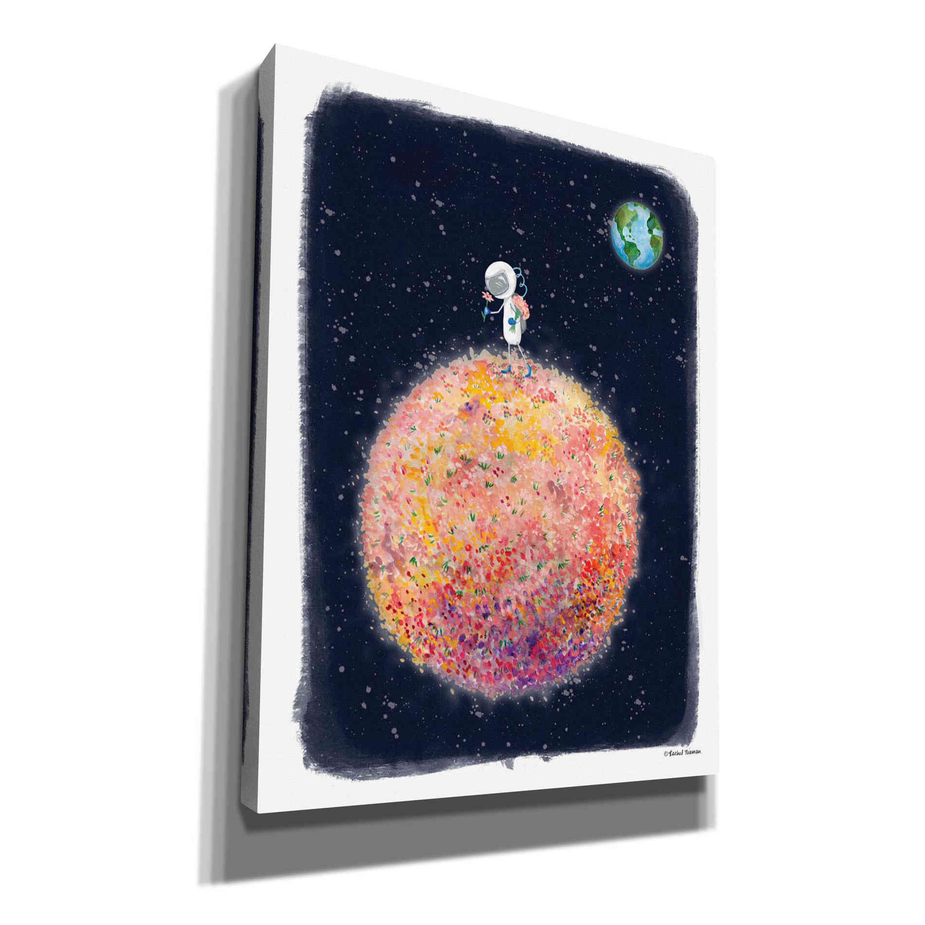 'Stop and Smell the Moon' by Rachel Nieman, Canvas Wall Art,Size C Portrait