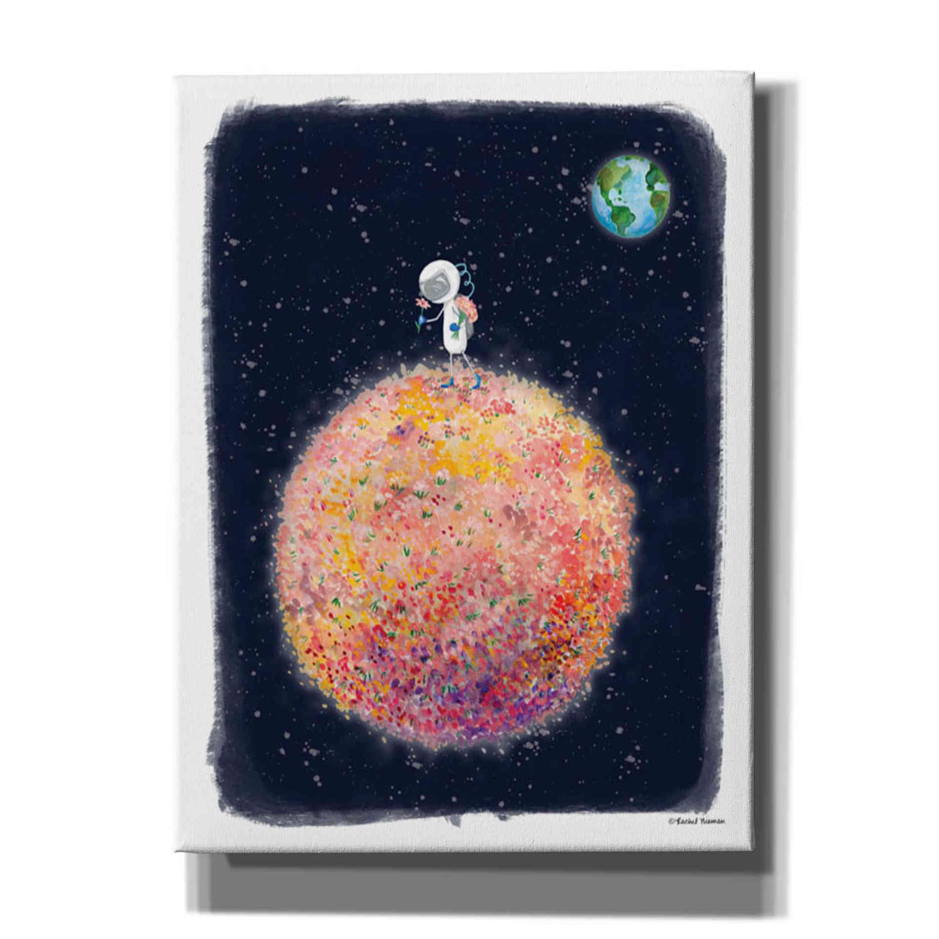 'Stop and Smell the Moon' by Rachel Nieman, Canvas Wall Art,Size C Portrait