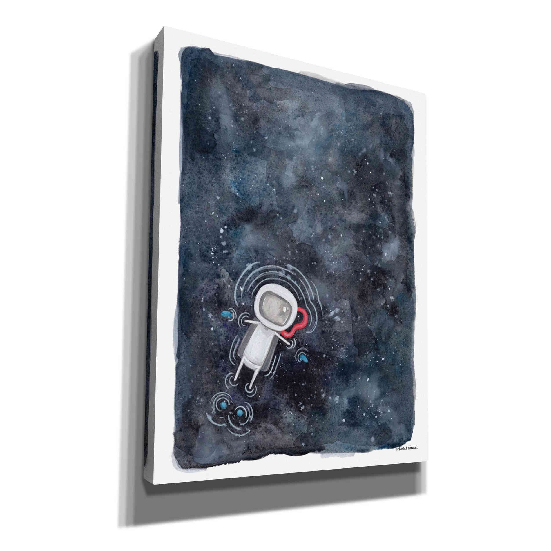 'Swim in Space' by Rachel Nieman, Canvas Wall Art,Size C Portrait