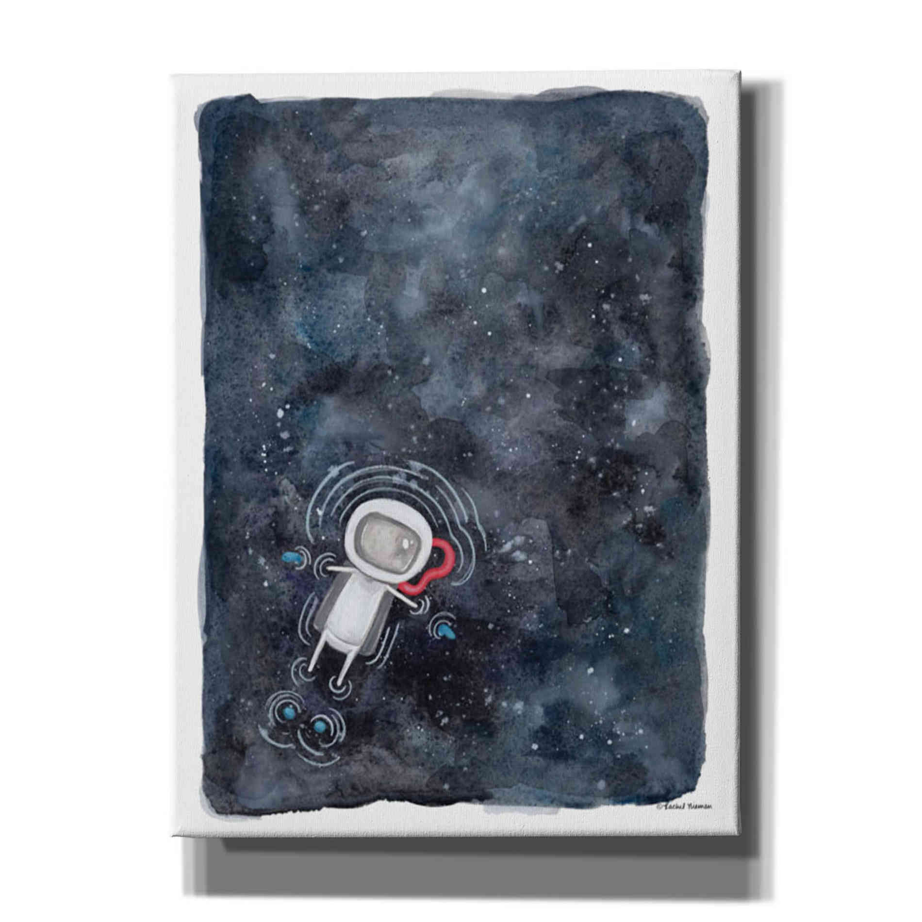 'Swim in Space' by Rachel Nieman, Canvas Wall Art,Size C Portrait
