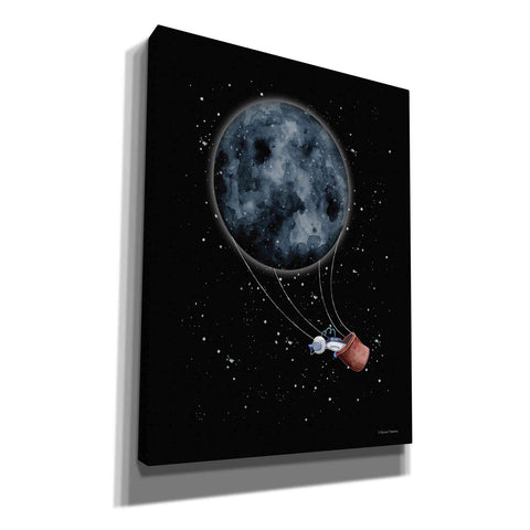 Image of 'Moon Hot Air Balloon' by Rachel Nieman, Canvas Wall Art,Size C Portrait