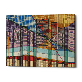 'Modern Map of Detroit' by Nikki Galapon Giclee Canvas Wall Art
