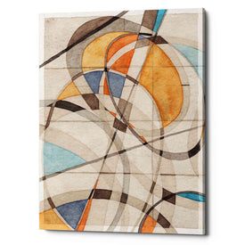 'Ovals & Lines I' by Nikki Galapon Giclee Canvas Wall Art