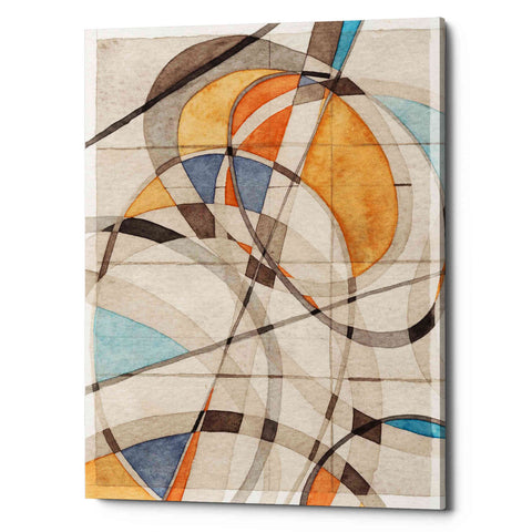 Image of 'Ovals & Lines I' by Nikki Galapon Giclee Canvas Wall Art