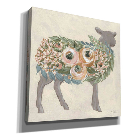 Image of 'Audrey the Lamb' by Michele Norman, Canvas Wall Art,Size 1 Sqaure