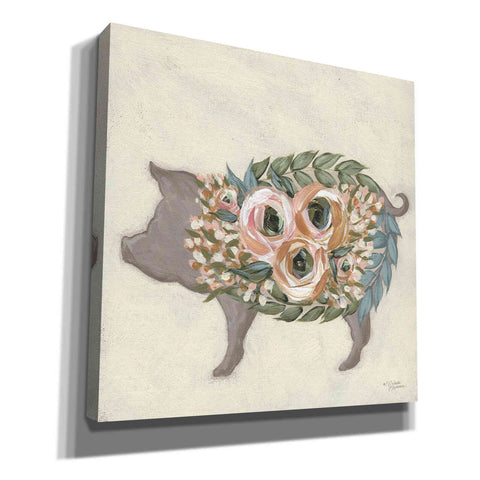 Image of 'Alice the Pig' by Michele Norman, Canvas Wall Art,Size 1 Sqaure
