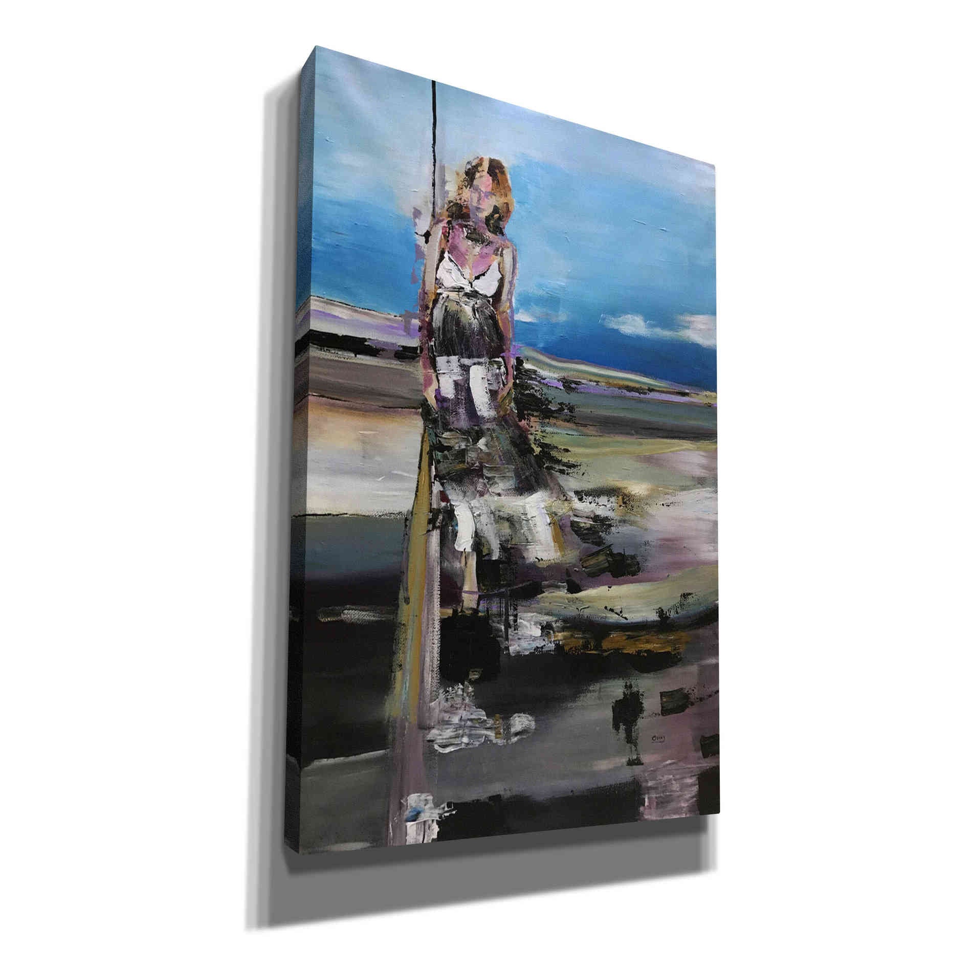 'By The Sea' by Oscar Alvarez Pardo, Canvas Wall Art