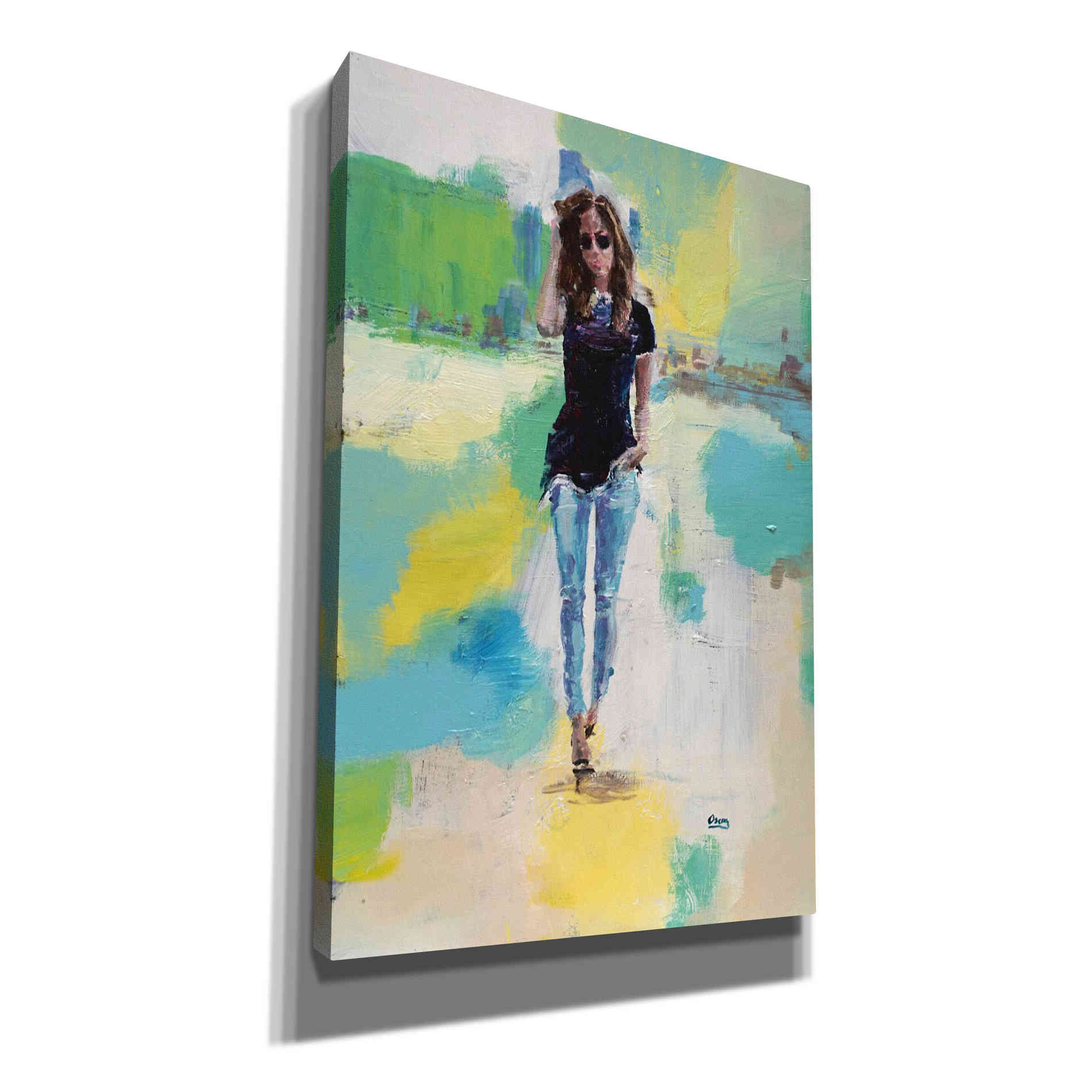 'Casual' by Oscar Alvarez Pardo, Canvas Wall Art