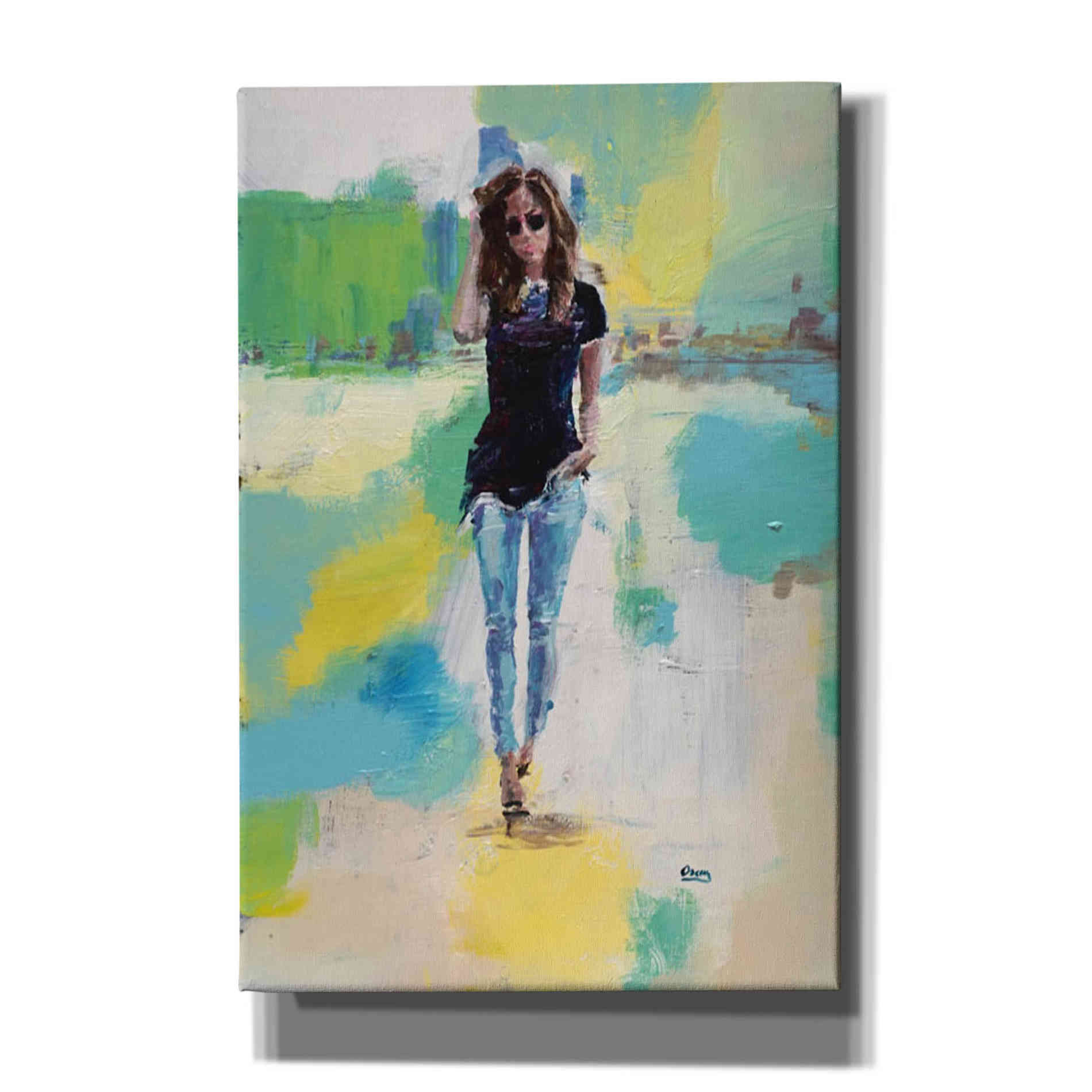 'Casual' by Oscar Alvarez Pardo, Canvas Wall Art