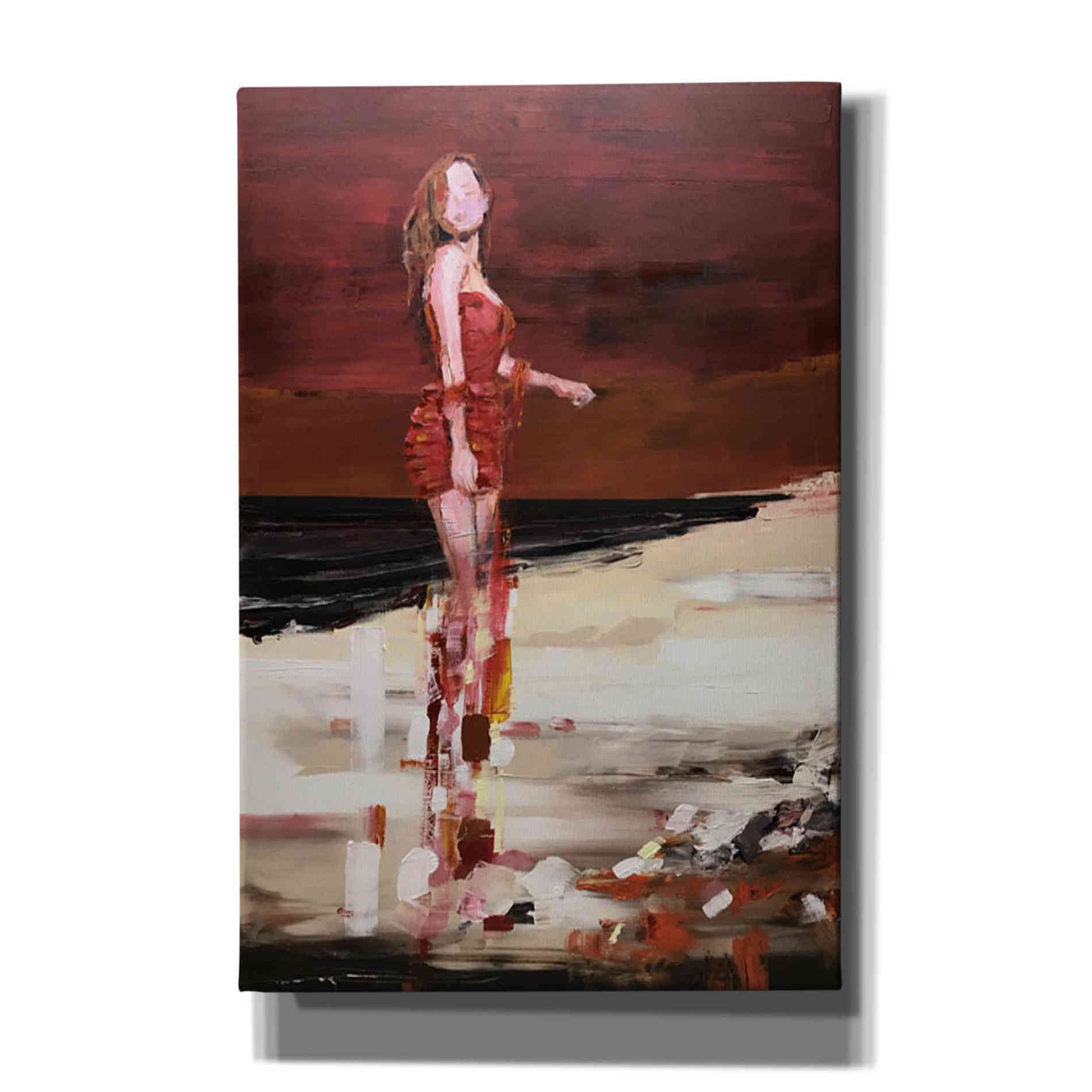 'In Red' by Oscar Alvarez Pardo, Canvas Wall Art