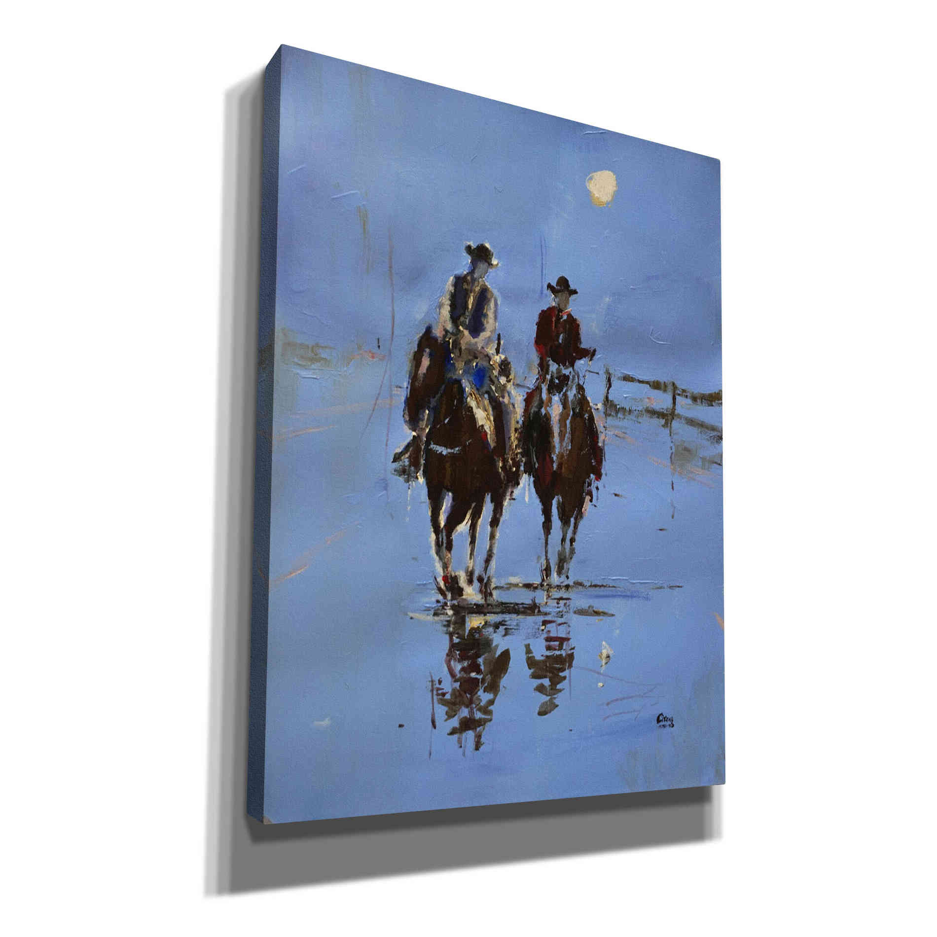 'Moonlight' by Oscar Alvarez Pardo, Canvas Wall Art