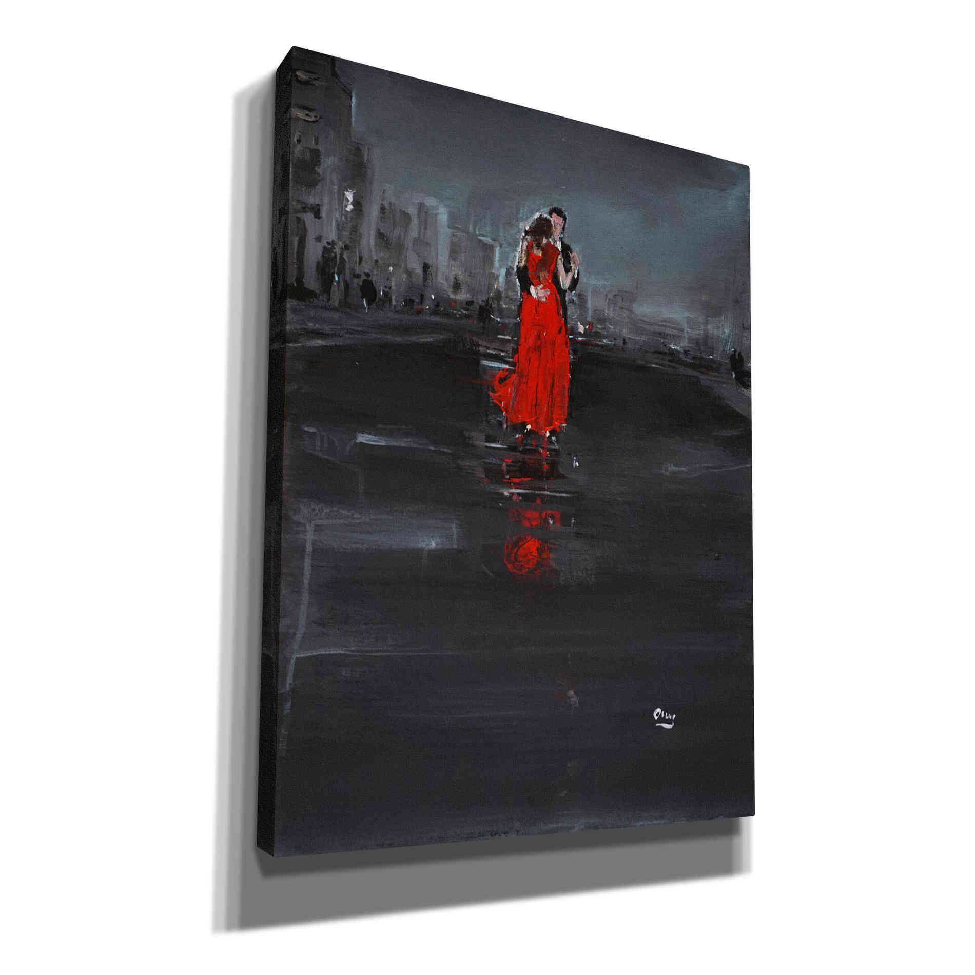 'Noir' by Oscar Alvarez Pardo, Canvas Wall Art